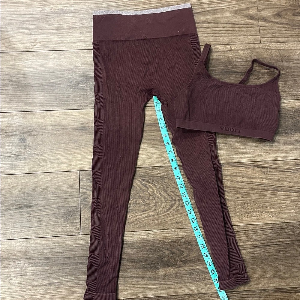 Vuori Ribbed Leggings and Top Set